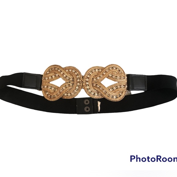 Vintage belt gold with crystals. One size fits all. - Picture 6 of 6